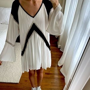 Amuse Society Black & White Dress, Size Small